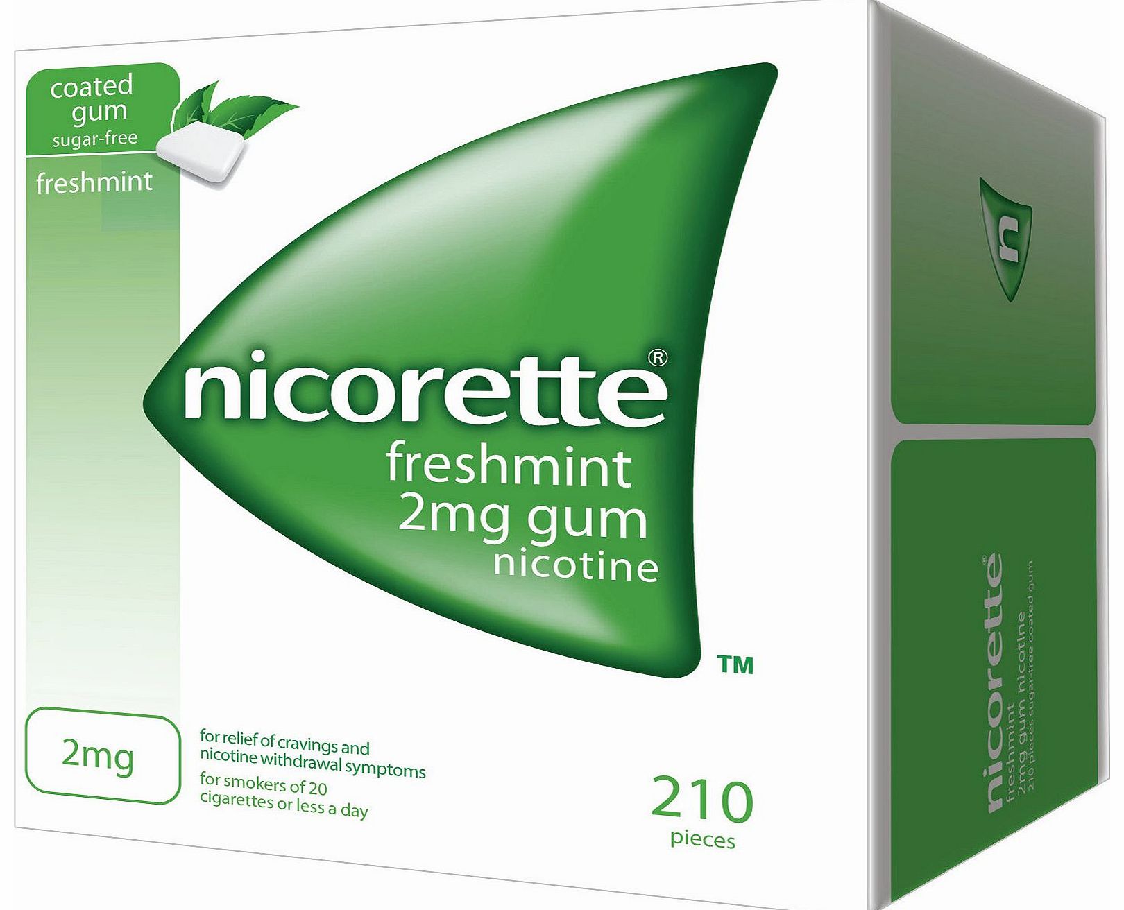 Gum Nicorette Freshmint Gum 2mg