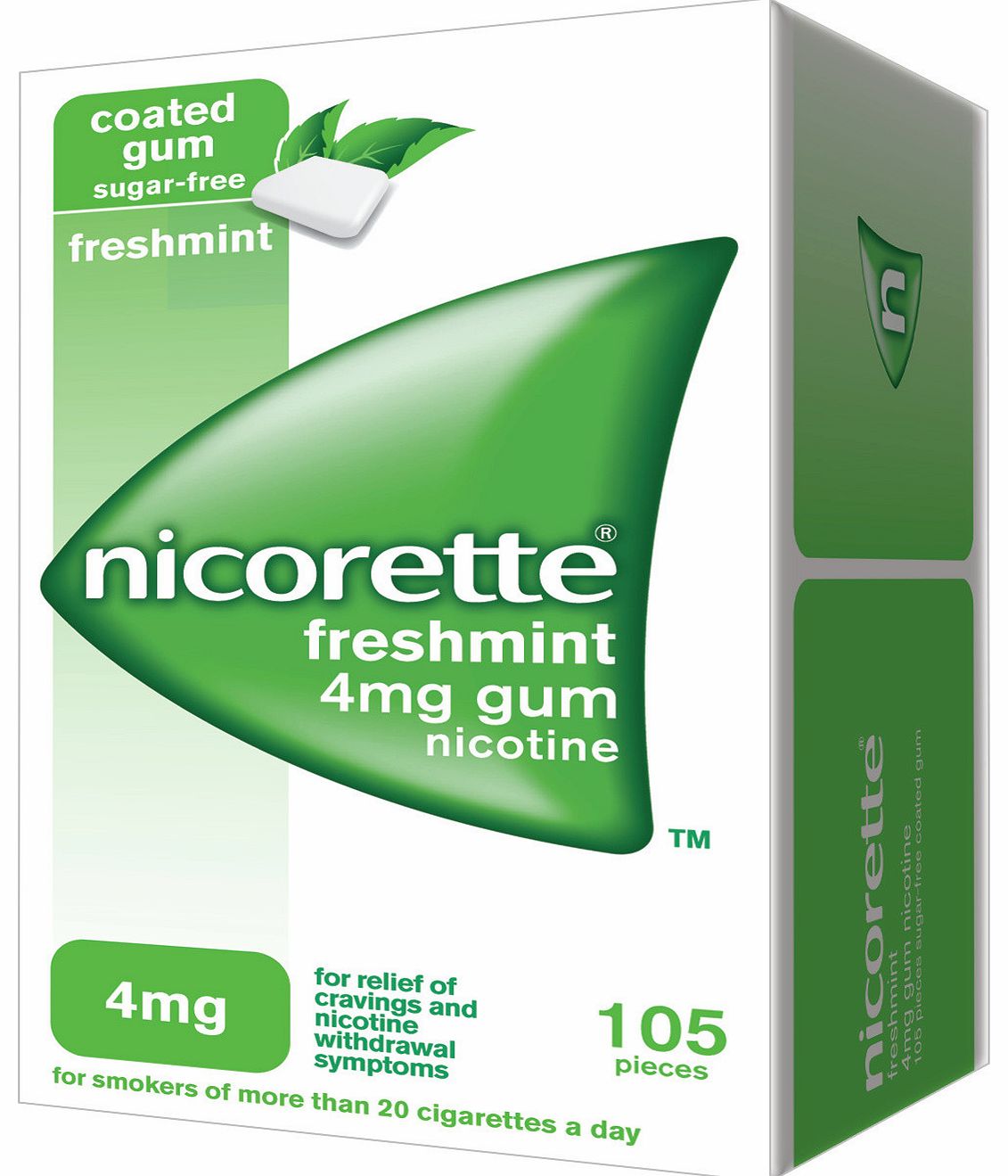 Gum Nicorette Freshmint Gum 4mg