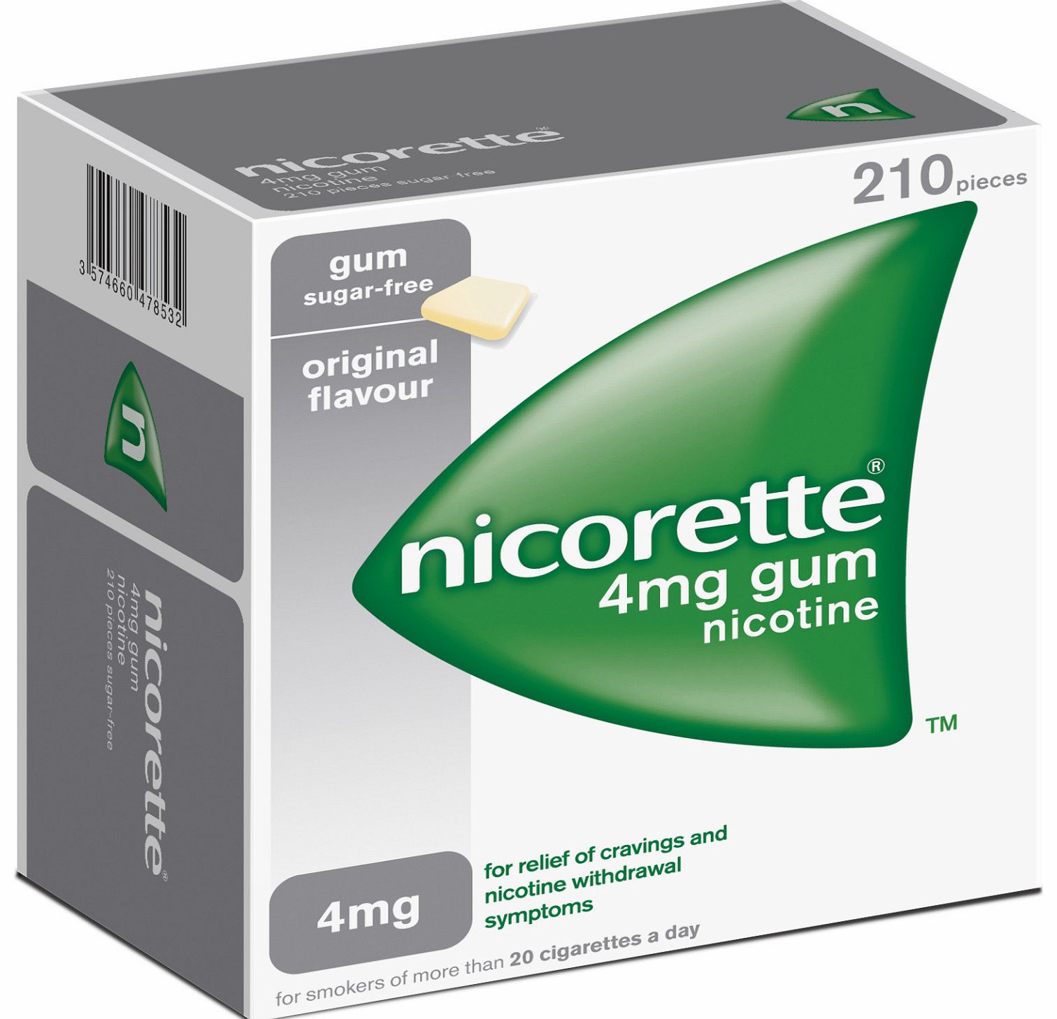 Gum Nicorette Gum Original 4mg