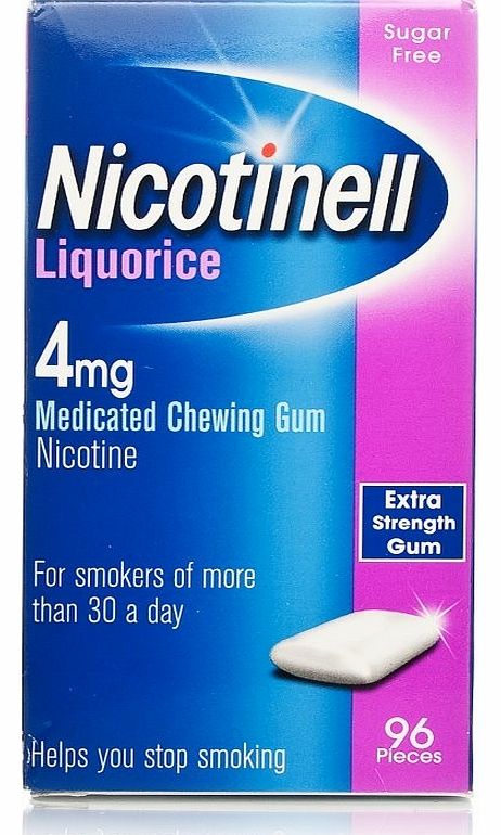 Gum Nicotinell Liquorice Gum 4mg