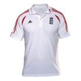Gunn & Moore Adidas England Polo White Small