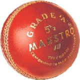 GUNN and MOORE Maestro Cricket Ball , RED