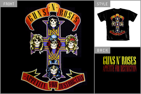 guns n roses logo. Cheap guns n roses T Shirts