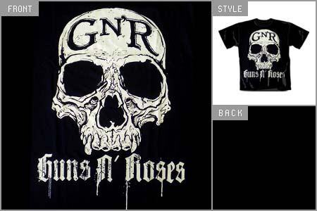 Guns N Roses (Discharge Skull) *Import* T-shirt