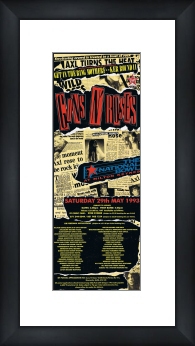 GUNS N ROSES Milton Keynes 29th May 1993 - Custom Framed Original Tour Ad Framed Music Prints and Poster