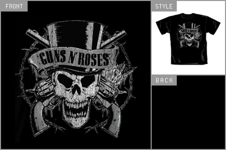 guns n roses (Top Hat: Black) T-Shirt