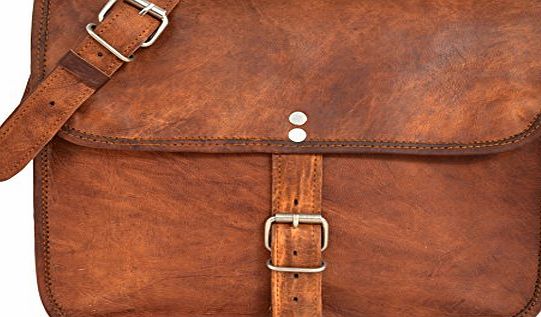 Gusti Leather Genuine Classic Cross Body Shoulder Bag Satchel Vintage Leisure Handbag Natural Brown H1