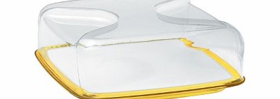 Guzzini Bolli Cheese Board and Cover Yellow Bolli