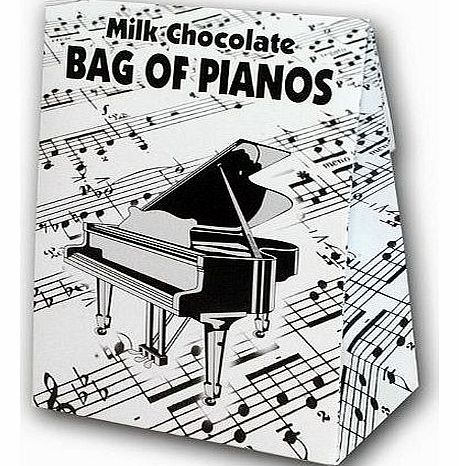 Gwynedd Confectioners Belgian Milk Chocolate Bag Of Pianos - 100g
