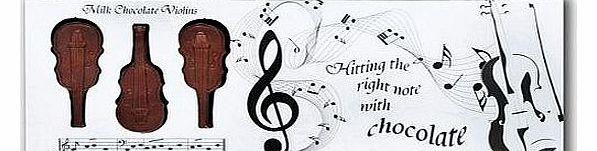 Gwynedd Confectioners Belgian Milk Chocolate Box Of Violins - 8