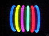 100 single colour glow stick bracelets