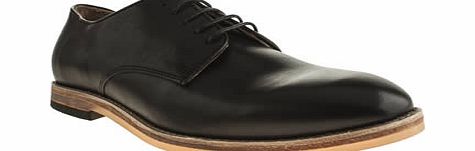 h by hudson Black Hallam Plain Toe Shoes