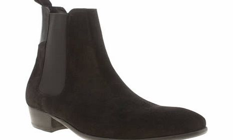 h by hudson Black Ronnie Cuban Chelsea Boots