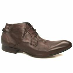 Male Avlock Cukka Leather Upper Casual Boots in Brown