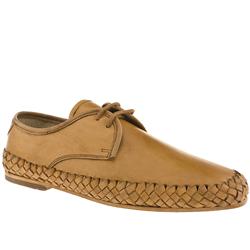 H By Hudson Male Caligula Weave Lace Leather Upper in Tan