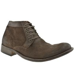 Male H By Hudson Sahara Suede Upper Casual Boots in Brown