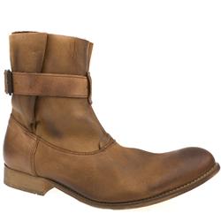 Male Iglander Strap Boot Nubuck Upper Casual in Tan