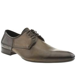 H By Hudson Male Mint Two Tone Gibson Leather Upper in Dark Brown