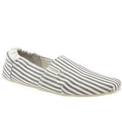 H By Hudson Male Nu Espadrille Twin Gusset Fabric Upper in Grey, Yellow