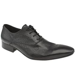 Male Riff Wing Punc Ox Leather Upper in Black