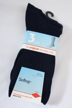 3 pr Wool Softop Socks from HJ Hall