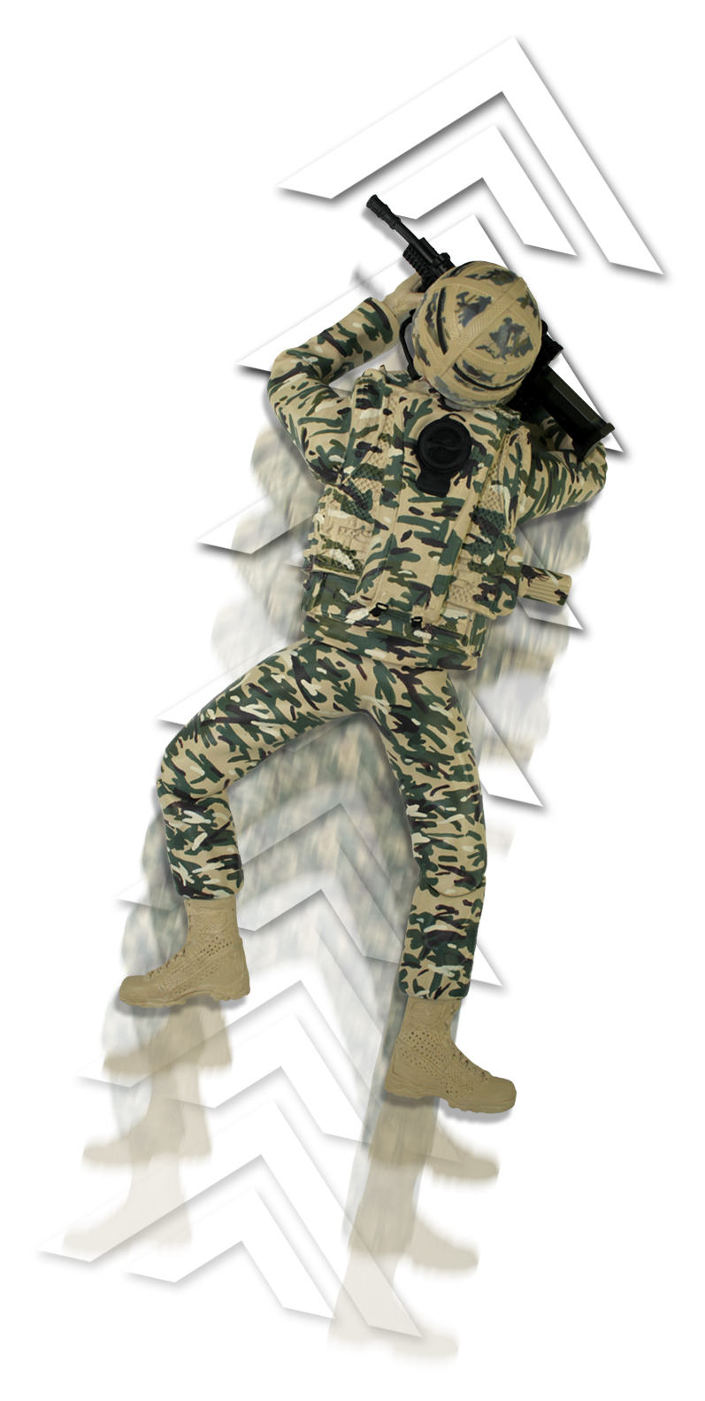 H.M. Armed Forces Armed Forces Crawling Infantryman Figure