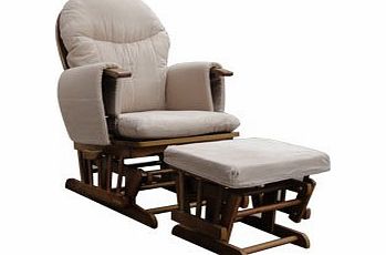 Glider Rocking Nursing Recliner Maternity Chair with footstool ***WITH BRAKE + WASHABLE COVERS***