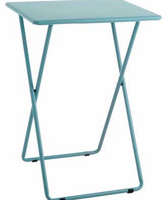 Habitat Airo Metal Folding Table - Sea Blue
