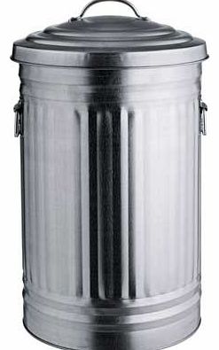 Habitat Alto 52L Galvanised Steel Kitchen Bin