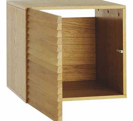 Habitat Bocksey Small Slatted Box - Oak
