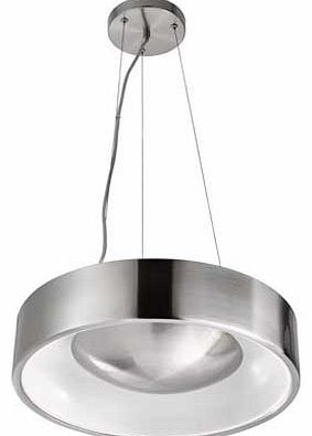 Habitat Carra Brushed Metal Pendant Light