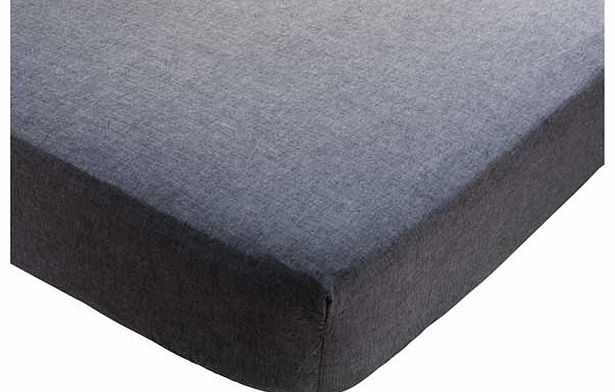 Habitat Chambry Black Double Fitted Sheet