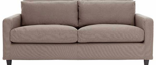 Habitat Chester Beige 2 Seat Sofa with Dark
