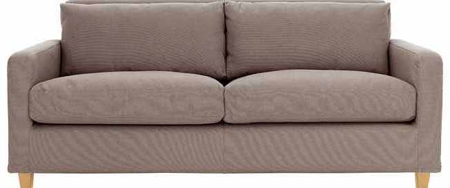 Habitat Chester Beige 2 Seat Sofa with Oak Feet