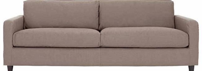 Habitat Chester Beige 3 Seat Sofa with Dark