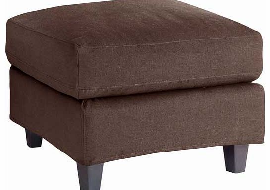 Chester Brown Footstool with Dark