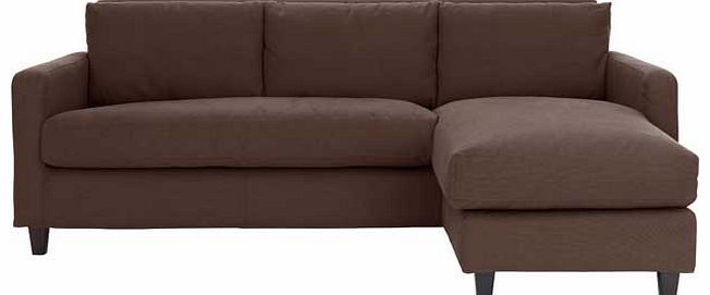Habitat Chester Chaise Sofa - Brown
