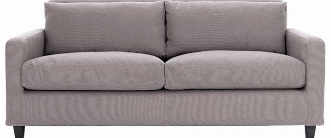 Habitat Chester Grey 2 Seat Sofa with Dark