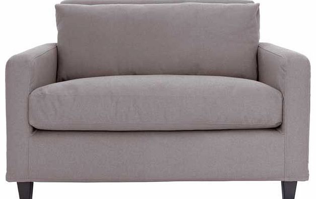 Habitat Chester Grey Compact Sofa with Dark