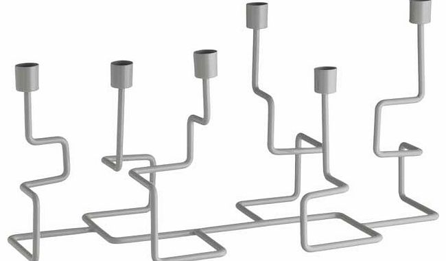 Clarkson Grey Metal Dinner Candelabra