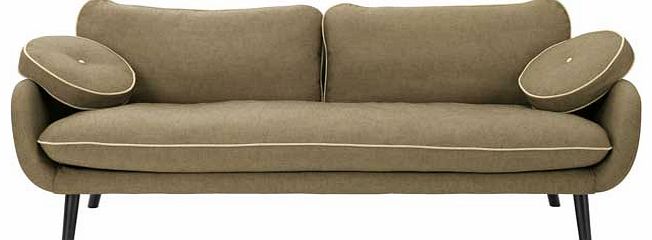 Habitat Cori Natural Fabric 3 Seat Sofa