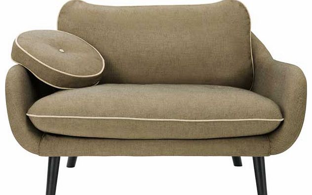 Habitat Cori Natural Fabric Compact Sofa