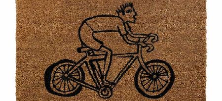 Cyclist Patterned Doormat