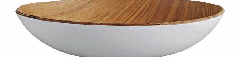 Habitat Dani 22cm Serving Bowl - Natural and White