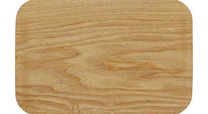 Habitat Dani 27cm Rectangular Tray - Natural