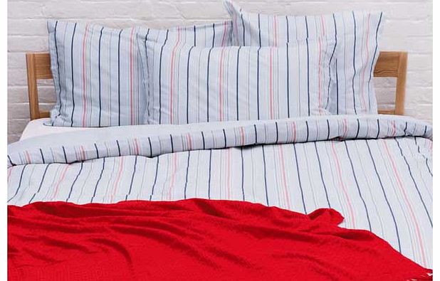 Habitat Evers Multicoloured Striped Double Duvet