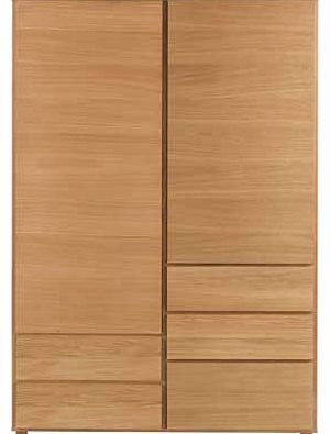 Habitat Hana II 2 Door Wardrobe - Oak