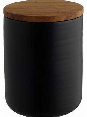 Kahala Medium Black Storage Jar