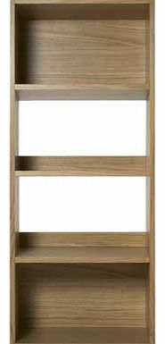 Kuda Low Narrow Bookcase - Oak