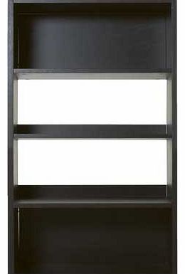 Habitat Kuda Low Wide Bookcase - Dark Stained